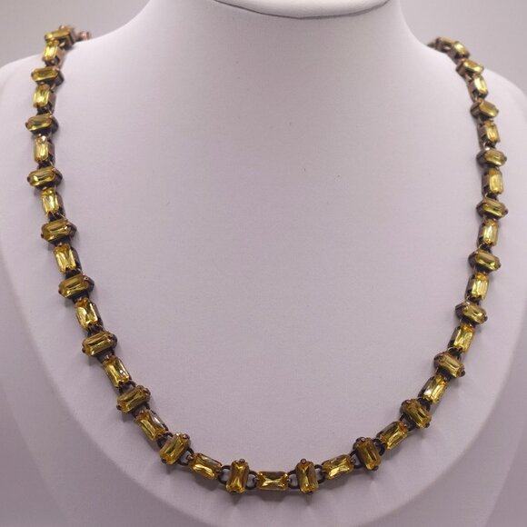 J. Crew  Vintage citrine stone necklace - Picture 2 of 11